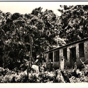 c1930s Bismarck Hutte, Germany? RPPC Stone House Schlachter Real Photo Wien A138