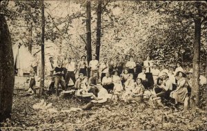 Campers or Picnic Mountain View MO on Back Missouri c1910 Real Photo Postcard