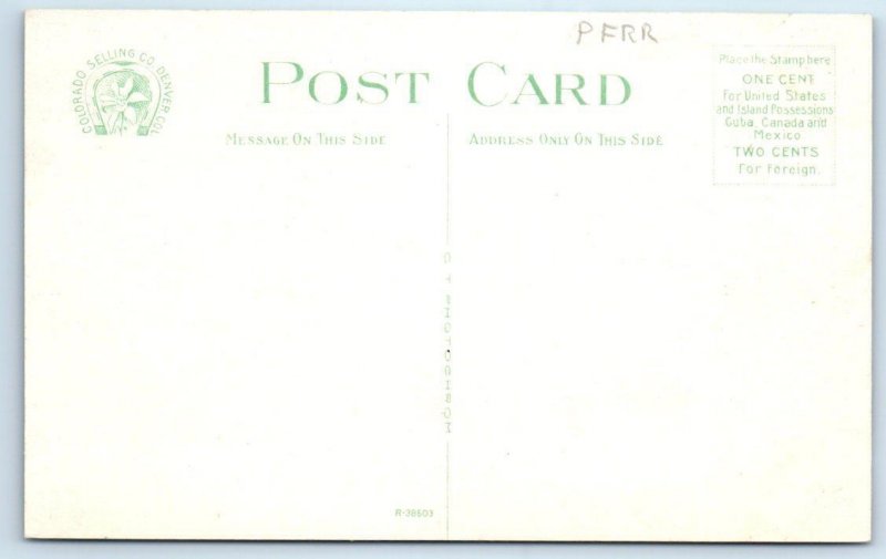 COLORADO SPRINGS, CO ~ Roadside Interior SILVER GRILL CAFE c1910s Postcard