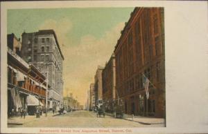 Denver CO Street Scene c1910 Postcard