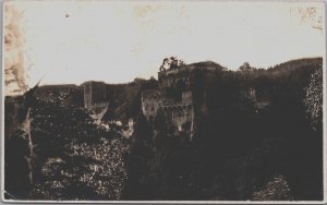 Czech Republic Chyje Burgruine Kaja Ruins of Kaja Castle  RPPC C331