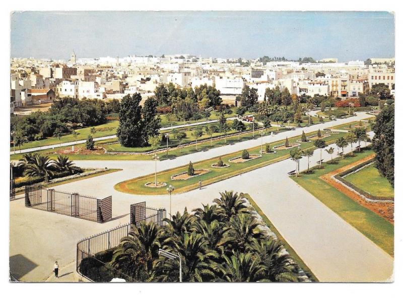 Tunisia Tunis Park Jardin Habib Thameur Postcard Sc 357