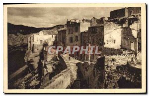 Old Postcard Les Baux Les Remparts has left the Vallon de la Fontaine