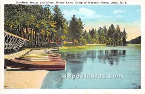 Round Lake, Camp of Masonic Home - Utica, New York NY Postcard