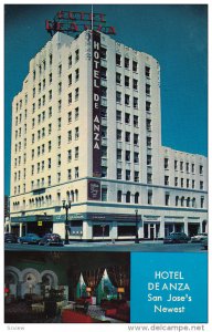 Hotel De Anza, Inside View, SAN JOSE, California, 40-60'