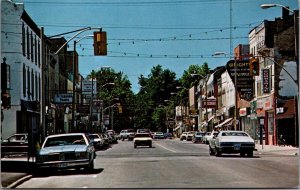 Canada Front Street Strathroy Ontario Chrome Postcard 09.95