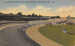 Pacing Lap, Start of Race, Motor Speedway Automobile Racing, Race Car Unused 