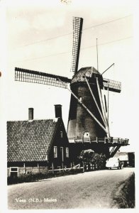 Netherlands Veen NB Molen Windmill Vintage RPPC 03.78