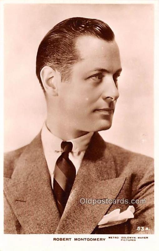 Robert Montgomery Movie Star Actor Actress Film Star Unused 