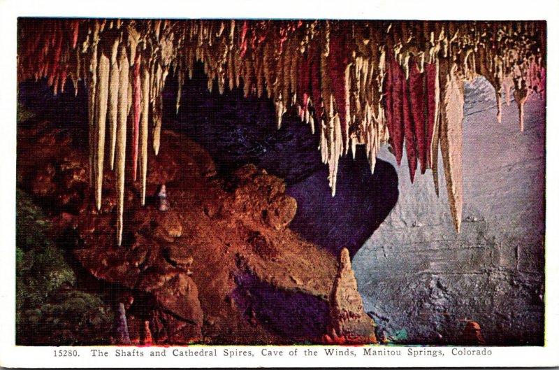 Colorado Manitou Springs Cave Of The Winds The Shafts and Cathedral Spires