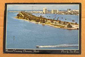 1986 USED POSTCARD - MEMORIAL CAUSEWAY, CLEARWATER, FLORIDA