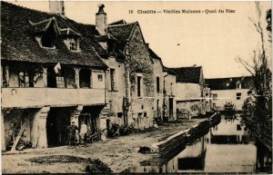 CPA Chablis - Vieilles Maisons - Quai du Biez FRANCE (960653)