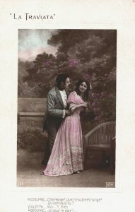 Romantic Man And Lady La Traviata Astra Vintage RPPC 03.75