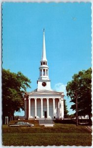 Postcard - Congregational Church, Ellsworth, Maine, USA