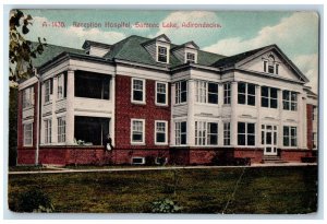 1912 Reception Hospital Exterior Saranac Lake Adirondacks New York NY Postcard 