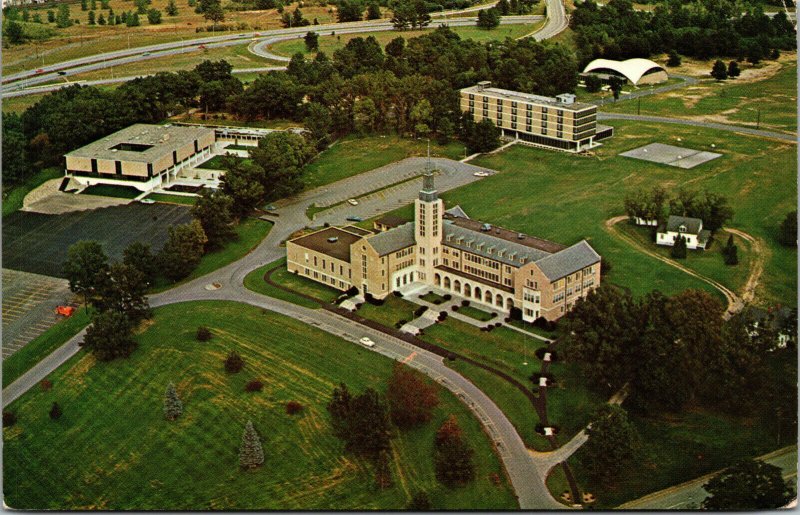 Vtg 1960s St. John Fisher College Aerial View Rochester New York NY Postcard
