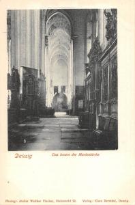 BG19544 das innere der marienkirche   danzig gdansk   poland