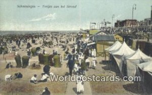 Tenties aan het Strant Scheveningen Netherlands Unused 