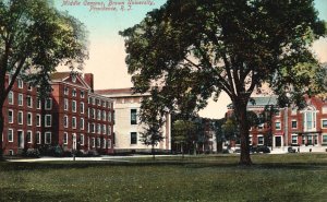 Vintage Postcard Middle Campus Brown University Providence Rhode Island AC Pub.