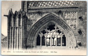 M-76892 The Cathedral detail of the East Portal 12th century Dol France