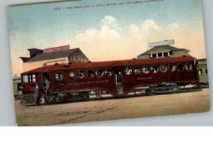 San Diego CA La Jolla Motor Car c1910 Postcard