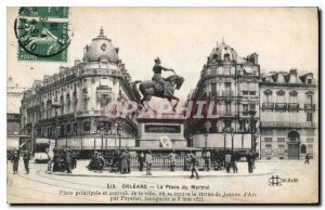 Old Postcard Orleans Place du Martroi