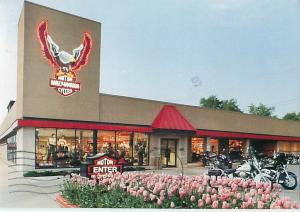 Illinois Harley Davidson Store Motorcycles Bikes Eagle Tuplips  Postcard  # 7245