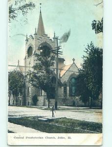 Divided-Back CHURCH SCENE Joliet Illinois IL L6027