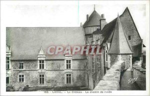 Modern Postcard the castle Laval 162 the walkway