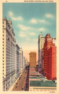 Texas Dallas Main Street Canyon Curteich