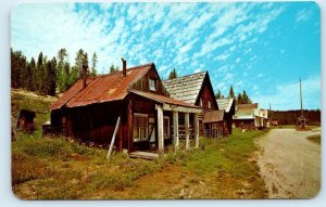 DIXIE, ID Idaho ~ Street Scene GHOST MINING TOWN c1950s Idaho County Postcard