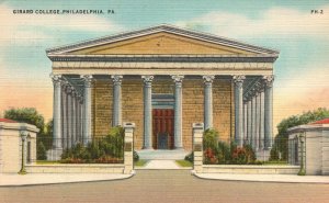 Vintage Postcard 1947 Girard College Univ. Building Philadelphia Pennsylvania PA