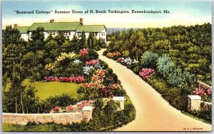 Seawood Cottage Summer Home North Booth Tarkington Kennebunkport Maine Postcard