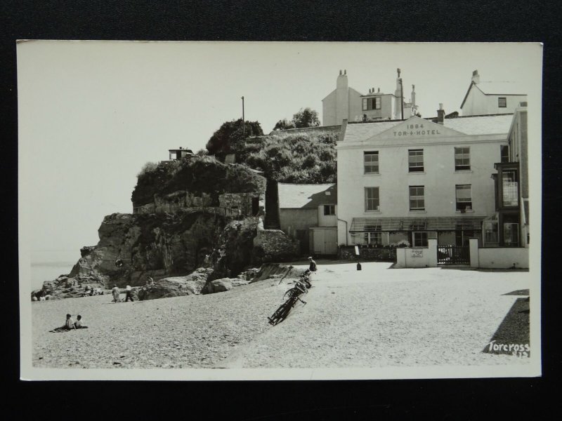 Devon TORCROSS Torcross Hotel c1950s RP Postcard by K.E. Ruth