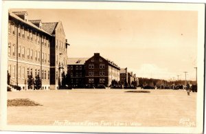 RPPC Real Photo Mt. Rainier from Fort Lewis, WA c1944 Vintage Postcard U06