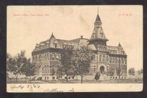 GRAND ISLAND NEBRASKA BAPTIST COLLEGE 1908 VINTAGE POSTCARD