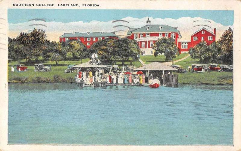 Lakeland Florida Southern College Boat Landing Vintage Postcard JA455943