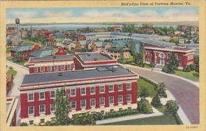 Virginia Fortress Monroe Birds Eye View 1939 Curteich