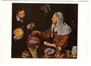 Old Woman Cooking Eggs, Fine Art Painting, Velazquez