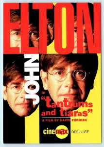 ELTON JOHN Advertising TANTRUMS and TIARAS Cinemax Movie 1997 4x6 Postcard