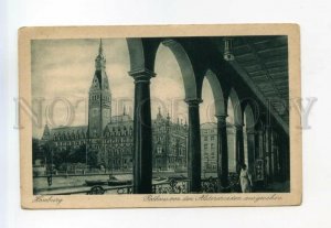 527646 Germany Hamburg Town Hall seen from the Alsterarvaden Vintage postcard