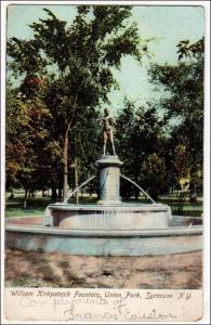 William Kirkpatrick Fountain, Union Park, Syracuse NY