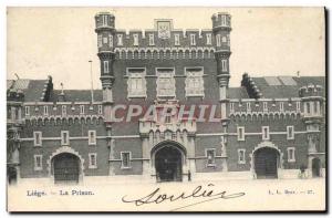 Postcard Old Prison Liege