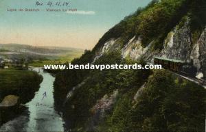 luxemburg, Ligne de Diekirch - Vianden La Hellt, Steam Train (1924)