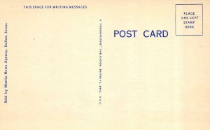 DALLAS, Texas TX   JEFFERSON HOTEL  Roadside   c1940's Linen Postcard