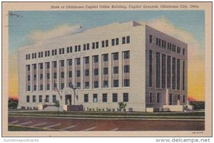 Oklahoma Oklahoma City State Capitol Office Building Capitol Grounds Curteich