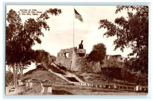 Early El Viso Fort Caney Santiago DE Cuba Real Photo RPPC Postcard (K20)