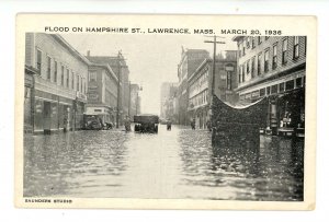 MA - Lawrence. Flood on Hampshire Street, March 20, 1936