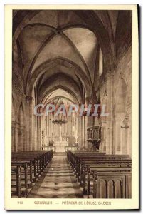 Old Postcard Guebwiller Interior of the Church St Leger