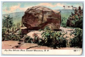 1907 Rip Van Winkle Rock Scene Catskill Mountains New York NY Posted Postcard